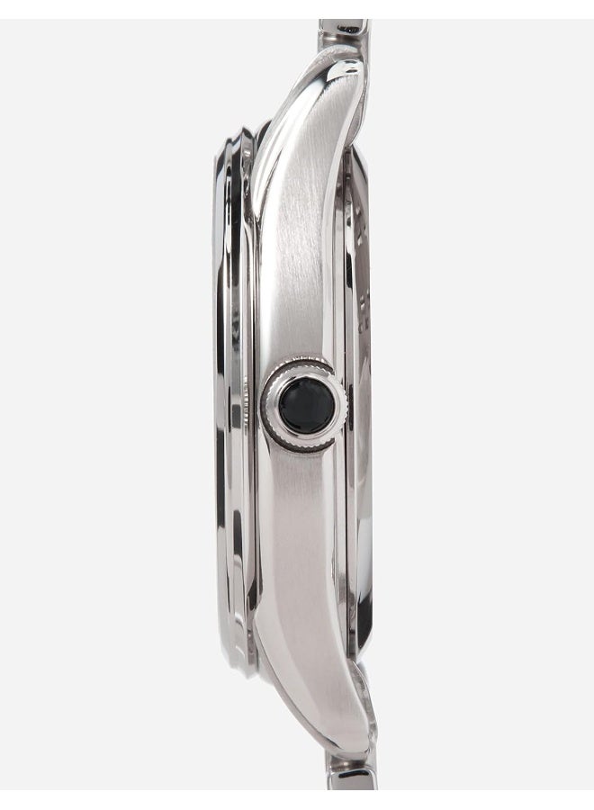 Seiko ساعة سيكو نيو كلاسيك بقرص أبيض من الفولاذ المقاوم للصدأ للنساء - SUR643P1 - Image 3