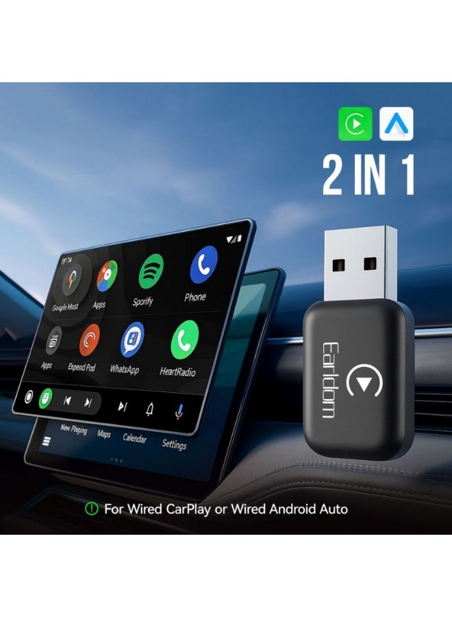 Earldom ET-CP05 USB Wireless CarPlay & Android Auto Adapter for Cars - Image 3