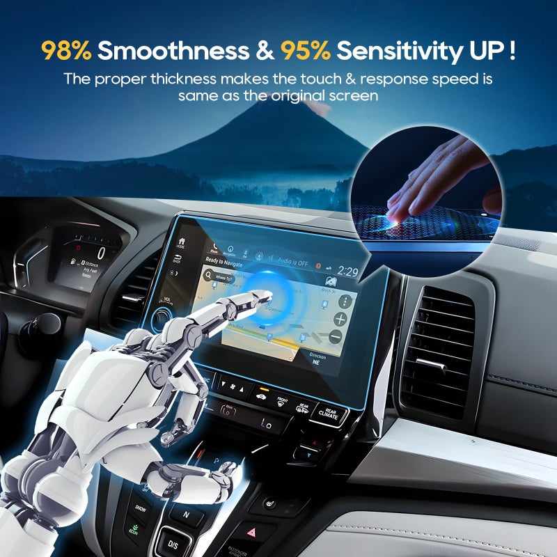 LFOTPP 2023 2024 Odyssey Screen Protector for 8 In Glass [2018-2024 EX/EX-L/Sport/Touring/Elite] Infotainment CenterTouch Protector 2018-2024 Odyssey Accessories Anti-Scratches HD High Sensitivity - Image 5