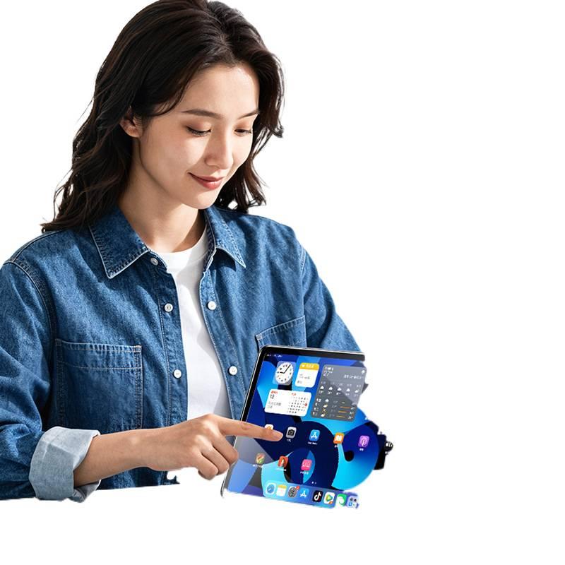 AD حافظة آيباد ذكية متوافقة مع iPad Air 13 باللون أسود باللون الأسود - Image 3