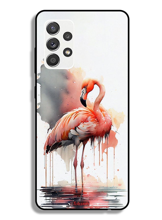 Tolwak Samsung Galaxy A32 5G Protective Case Cover Tropical Watercolor Art - Image 1