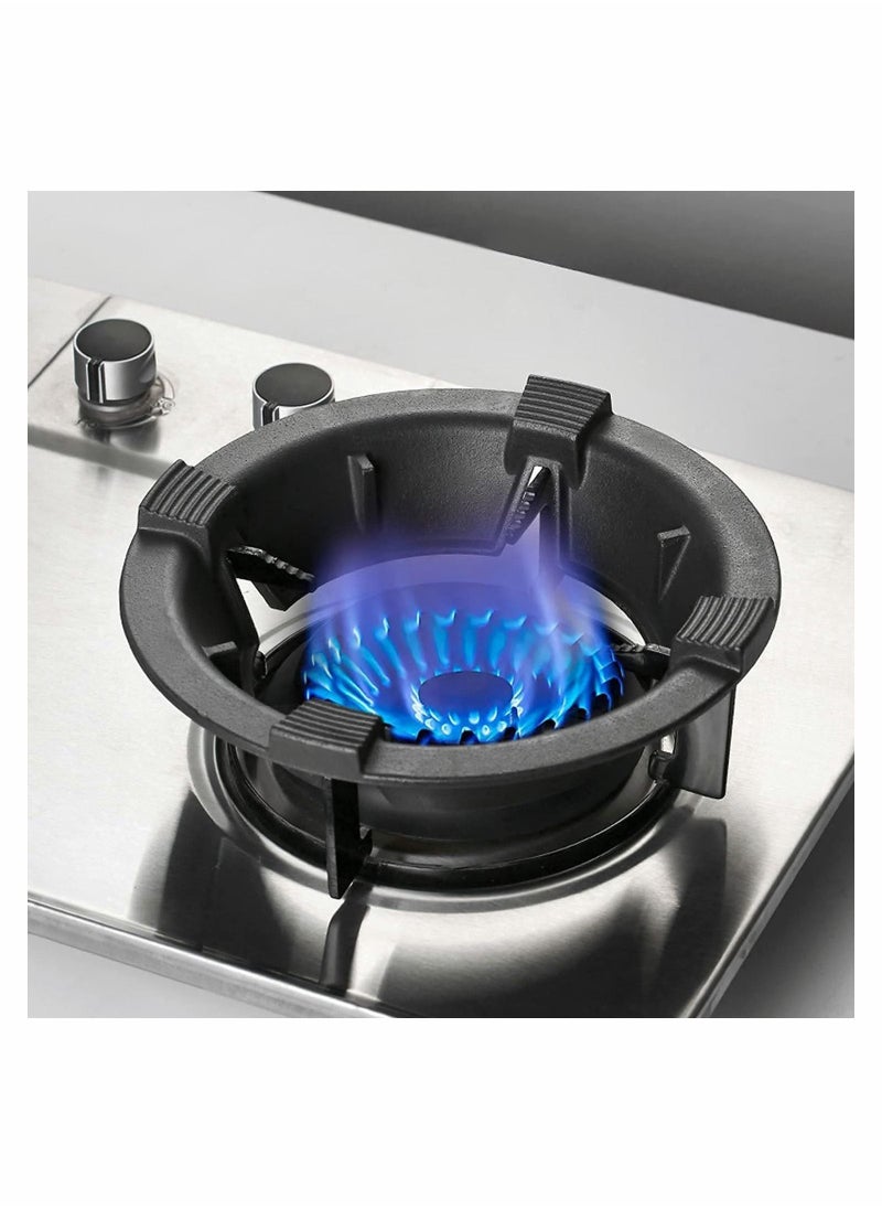 NIBEMINENT - Wok Ring For Gas Stove, Cast Iron Four-Claw Stand, Stand Firm And Does Not Shake - Image 1
