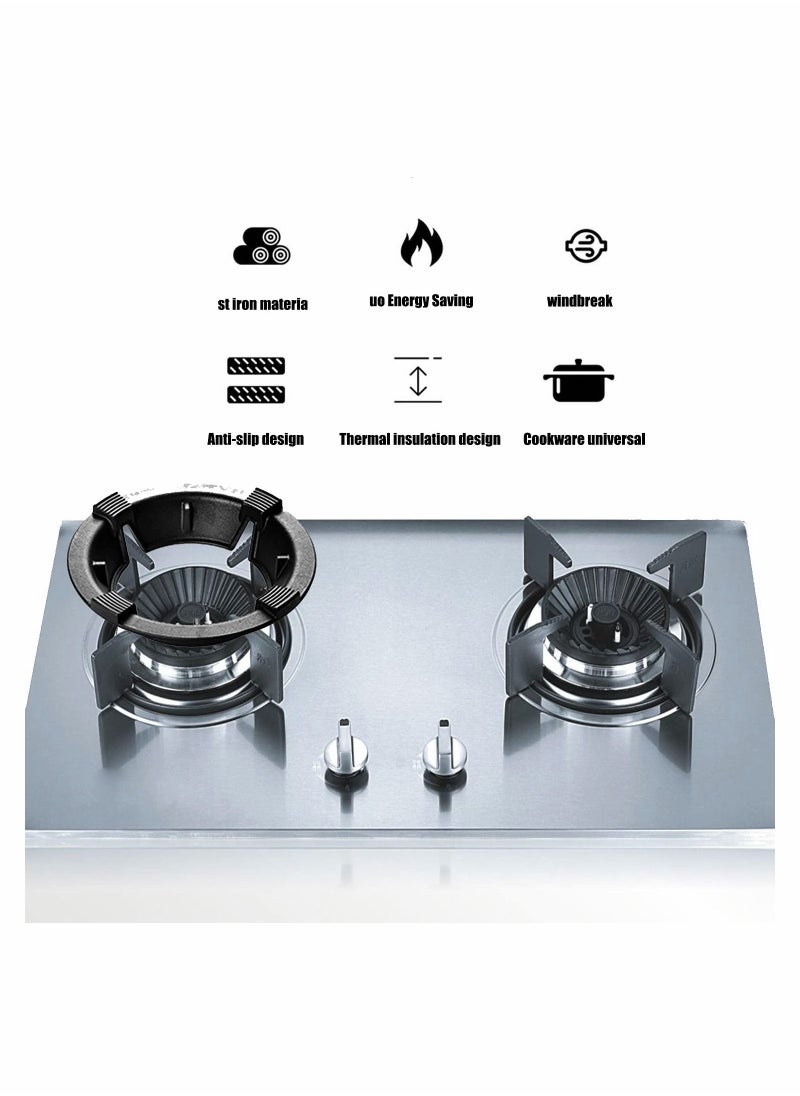 NIBEMINENT - Wok Ring For Gas Stove, Cast Iron Four-Claw Stand, Stand Firm And Does Not Shake - Image 1