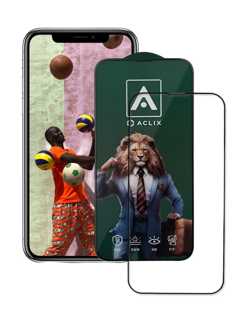ACLIX Antistatic ESD Dustproof Premium Quality High Definition Tempered Glass Screen Protector Designed For  iPhone 10 - Image 1