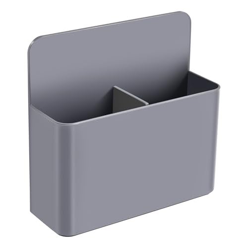Bidponds Magnetic Marker Holder for WhiteboardsFridgeRefrigeratorSchool Locker OrganiserMagnetic Chalk OrganiserRemote Control HolderDry Eraser Marker Tray with Anisotropic Magnet Backing Gray - Image 1