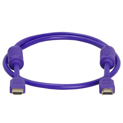 Cmple - HDMI Cable 3FT High Speed HDTV Ultra-HD (UHD) 3D, 4K @60Hz, 18Gbps 28AWG HDMI Cord Audio Return 3 Feet Purple - Image 3