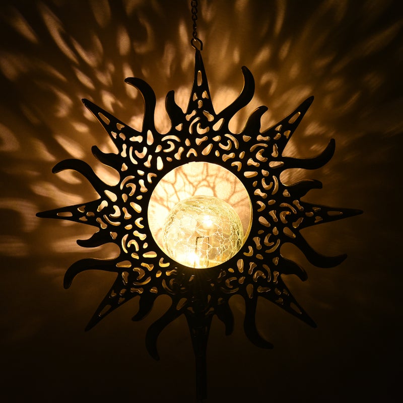 Metal Windbell Solar Wind Chime with LED Light Outdoor Garden Night Light Decoration Waterproof Wind Chimes Lamp for Patio Balcony Courtyard Hallway - Image 5