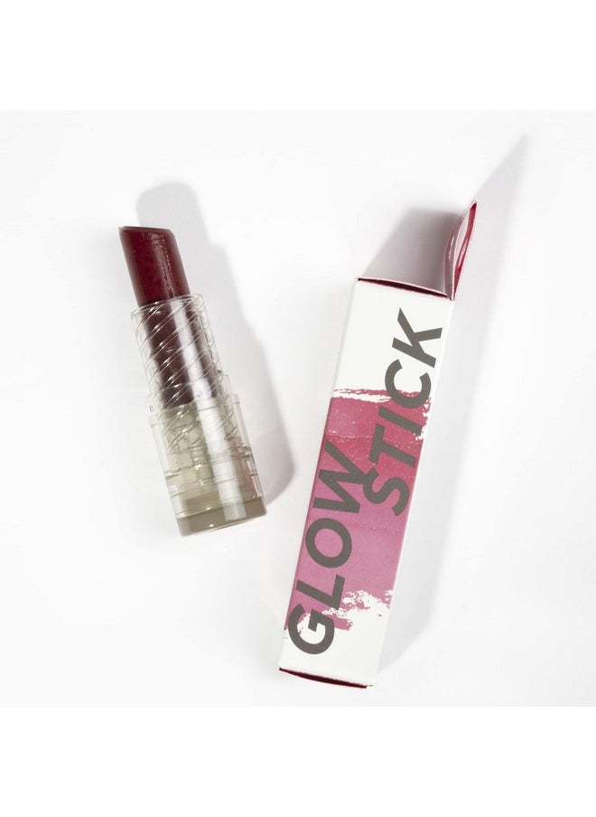 Pacifica Pacifica Lipstick Oil - Glow Stick Lip Tint Oil - Hydrating Tinted Oil Balm with Vitamin E for Moisturized Lips, Sheer Tint & Natural Gloss, Vegan & Cruelty-Free, 0.14 oz (Crimson Crush)  - Image 3