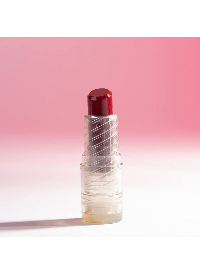Pacifica Pacifica Lipstick Oil - Glow Stick Lip Tint Oil - Hydrating Tinted Oil Balm with Vitamin E for Moisturized Lips, Sheer Tint & Natural Gloss, Vegan & Cruelty-Free, 0.14 oz (Crimson Crush)  - Image 2