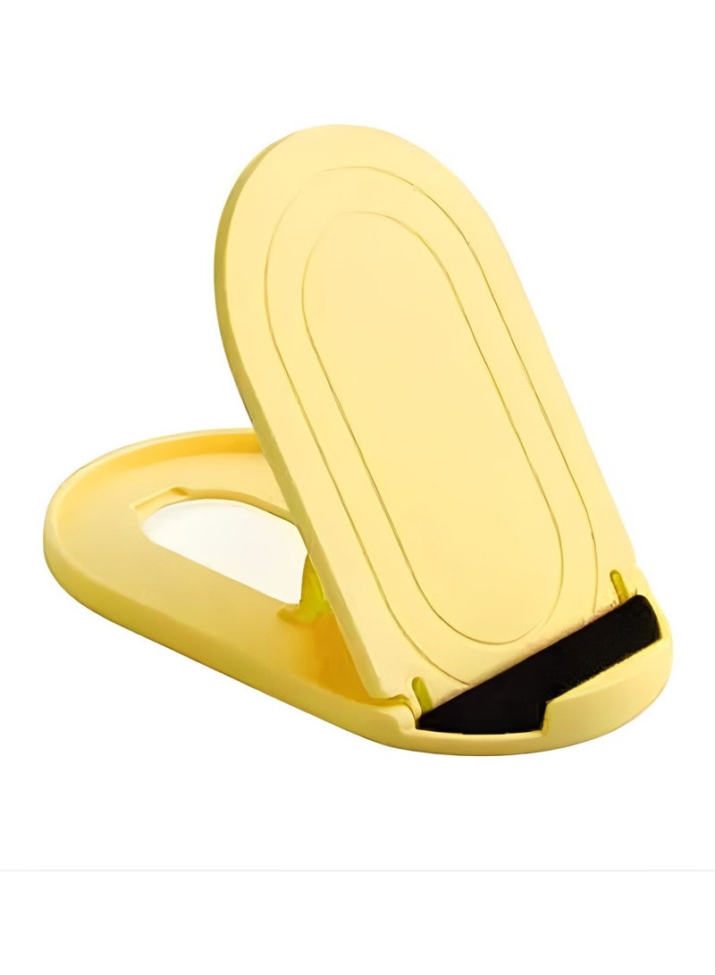 Folding Stents Multi-Angle Adjustable For Mobile Phones - Yellow - Image 1