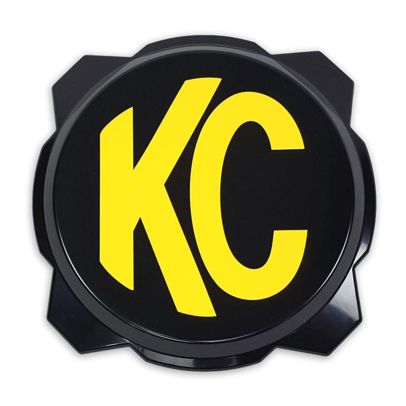KC HiLiTES 5111 Black Hard Cover with Yellow KC Logo For PRO6 Light (Ea) - Image 3