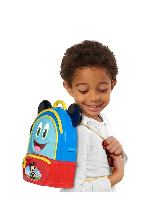 Mickey Disney Junior Mickey Mouse Funhouse Adventures Backpack, 5 Piece Pretend Play Set With Lights And Sounds Accessories, Kids Toys For Ages 3 Up By Just Play - Image 2