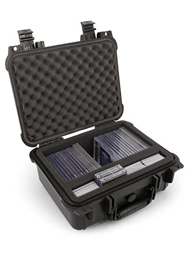 CASEMATIX - Graded Card Storage Box Compatible With 40+ Bgs Psa Sports Trading Cards With Top Loader Card Storage Case Front Compartment Waterproof Graded Card Case For Slabs And Toploaders - Image 1