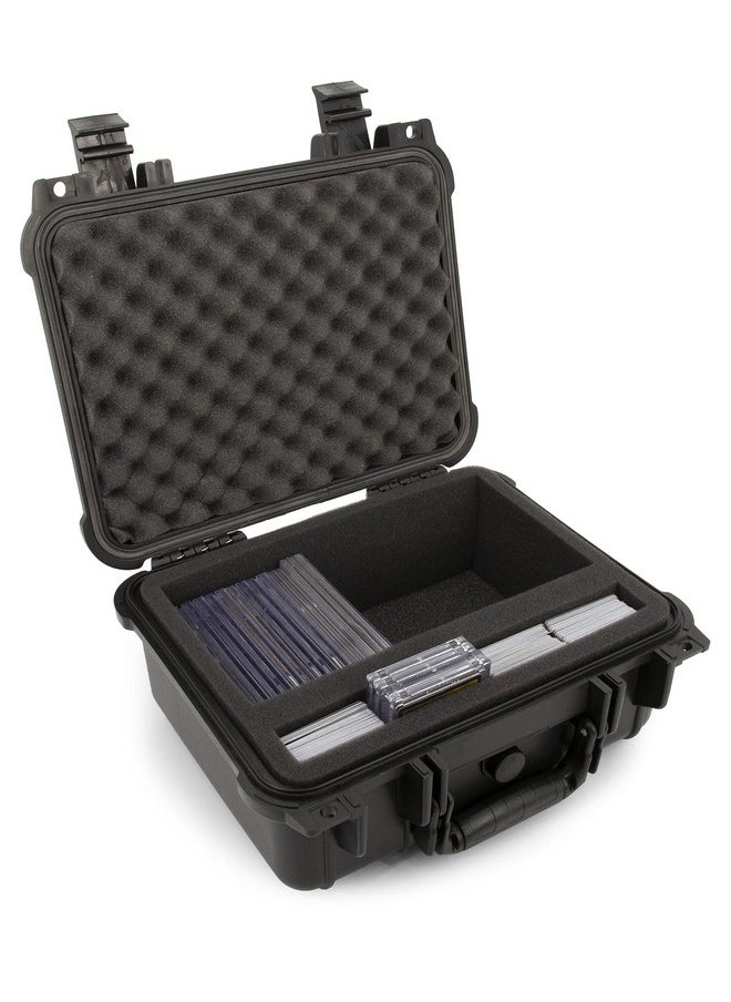 CASEMATIX - Graded Card Storage Box Compatible With 40+ Bgs Psa Sports Trading Cards With Top Loader Card Storage Case Front Compartment Waterproof Graded Card Case For Slabs And Toploaders - Image 1