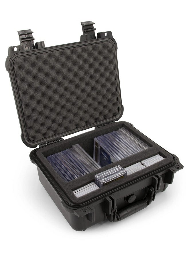 CASEMATIX - Graded Card Storage Box Compatible With 40+ Bgs Psa Sports Trading Cards With Top Loader Card Storage Case Front Compartment Waterproof Graded Card Case For Slabs And Toploaders - Image 1