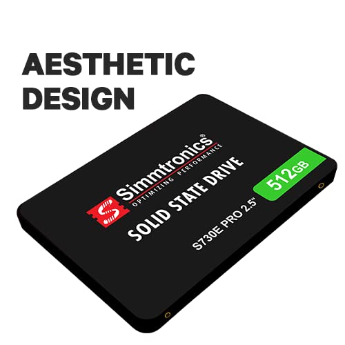 Simmtronics 512GB Sata 2.5 Inch Solid State Drive for Desktop and Laptop with Three Years Warranty - Image 2