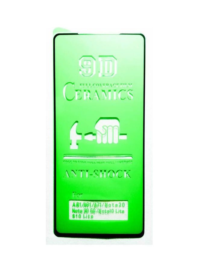 9D Ceramic Matte Screen Protector For Samsung Galaxy A71 / A81 / A91 Black/Clear