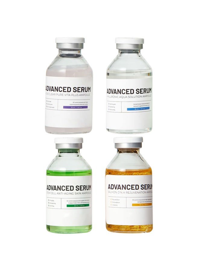 BRÜUN سيروم ميكرونيدلنج الكوري المتقدم - مجموعة أمبولات معززة مختلفة 4 للوجه والجسم تشمل (AC + SC + SD + HY سيرومات التحكم) - يمكن استخدامه مع أو بدون در بن - Image 5