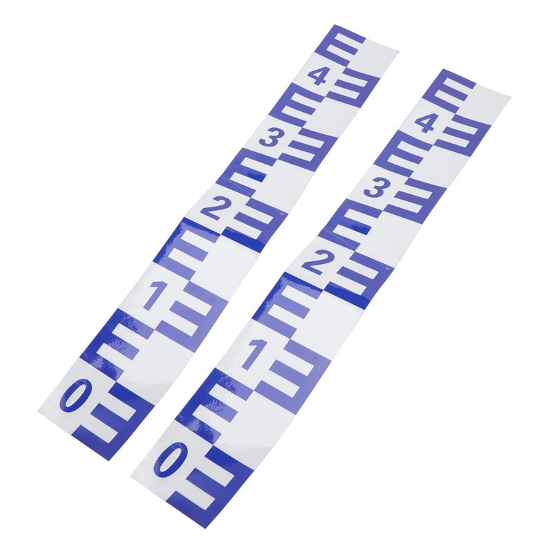 2Pcs Reflective Water Level Gauge Stickers for Rain Pool Tarp Measurement Tool - Image 1