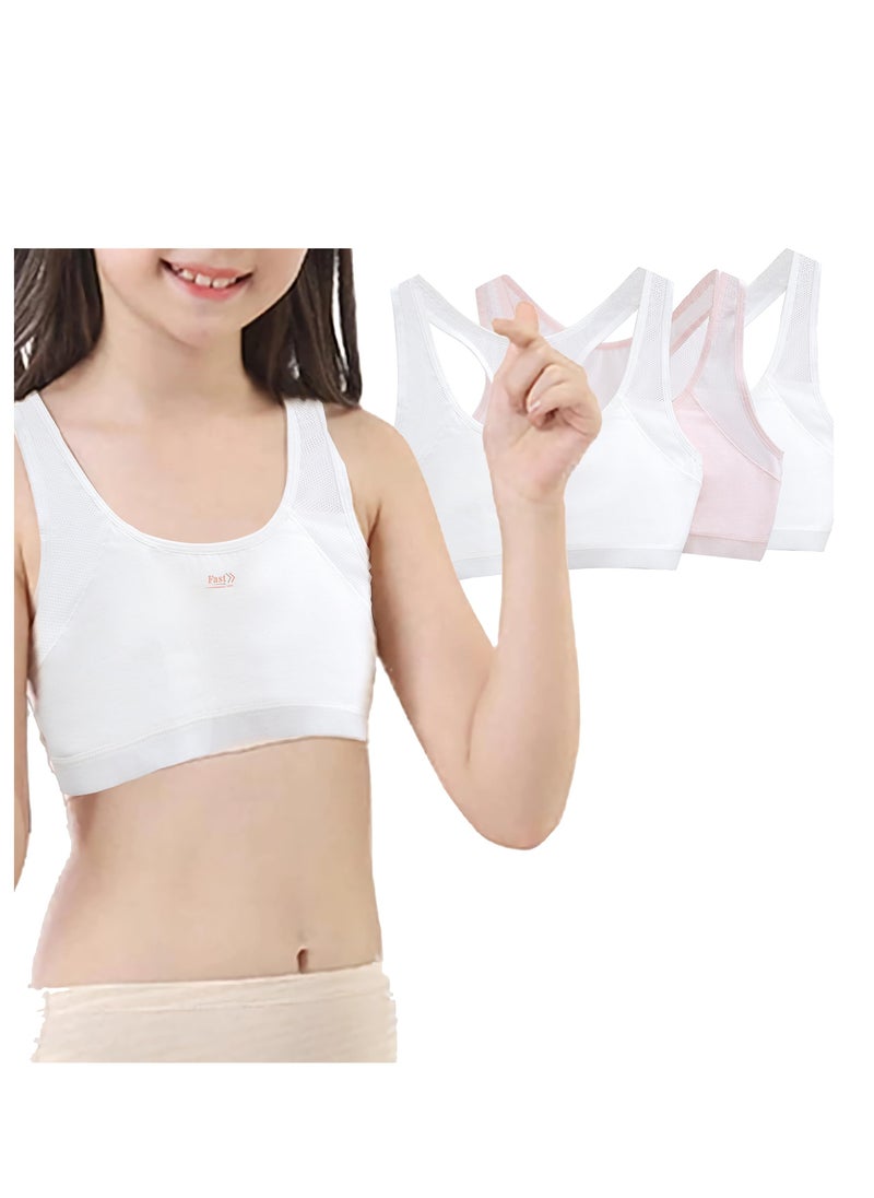 SYOSI - Girls Training Bra, Girls Training Bra-Racerback Sports Seamless Bras, Teen Bra Comfort Seamless 6-15 Years - Image 1