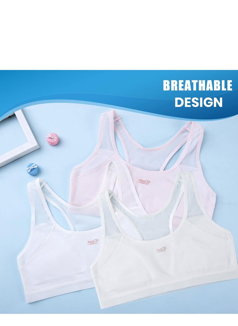 SYOSI - Girls Training Bra, Girls Training Bra-Racerback Sports Seamless Bras, Teen Bra Comfort Seamless 6-15 Years - Image 1