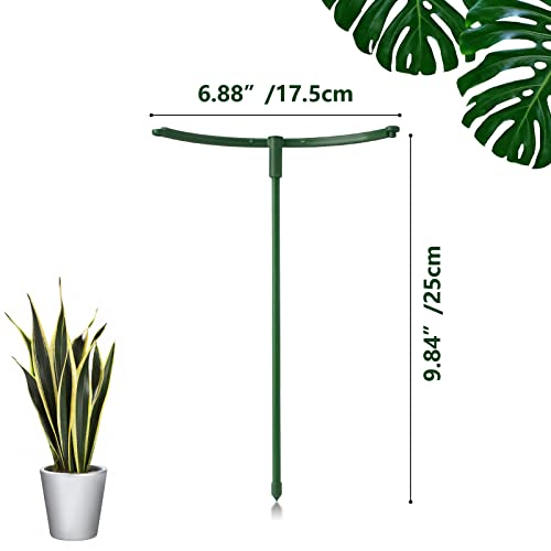 kulusion 12Packs Plant Support Stake Half Round Plant Support, Stackable 3 Tier Garden Flower Support, Plant Stakes for Indoor Outdoor Plants for Tomato,Monstera, Peony, Hydrangea, Climbing Plants - Image 2