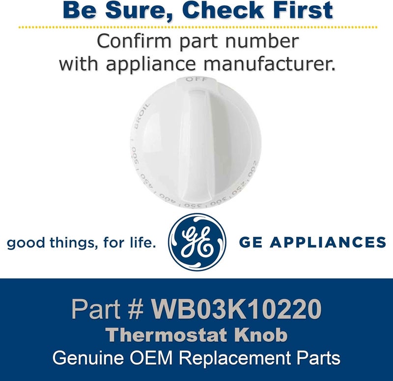 GE neral Electric WB03K10220 Ran/Stove/Oven Thermostat Knob - Image 2