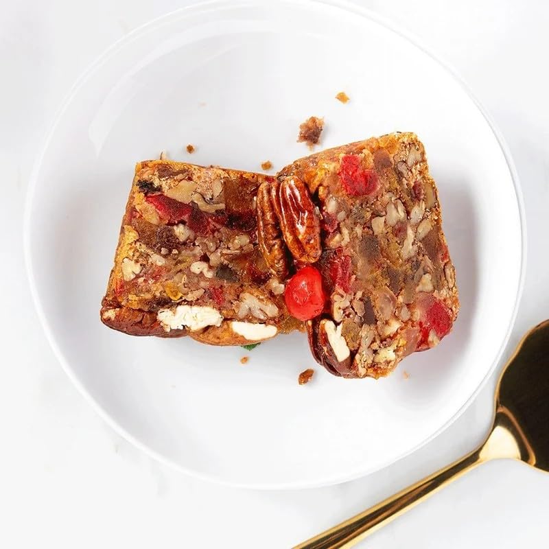 Collin Street Bakery Fruitcake - DeLuxe Loaf 2 Pack (14 oz each) - Handmade with Pecans, Pineapple, Golden Raisins Cherries & Honey - Gourmet Holiday Fruit Cake - Image 3