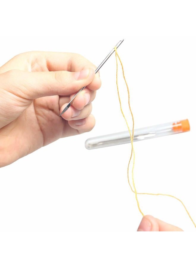 Hekisn Professional Large-Eye Leather Stitching Needle with 3 Different Sizes for Leather Projects with Storage Container (6 Pieces) - Image 4