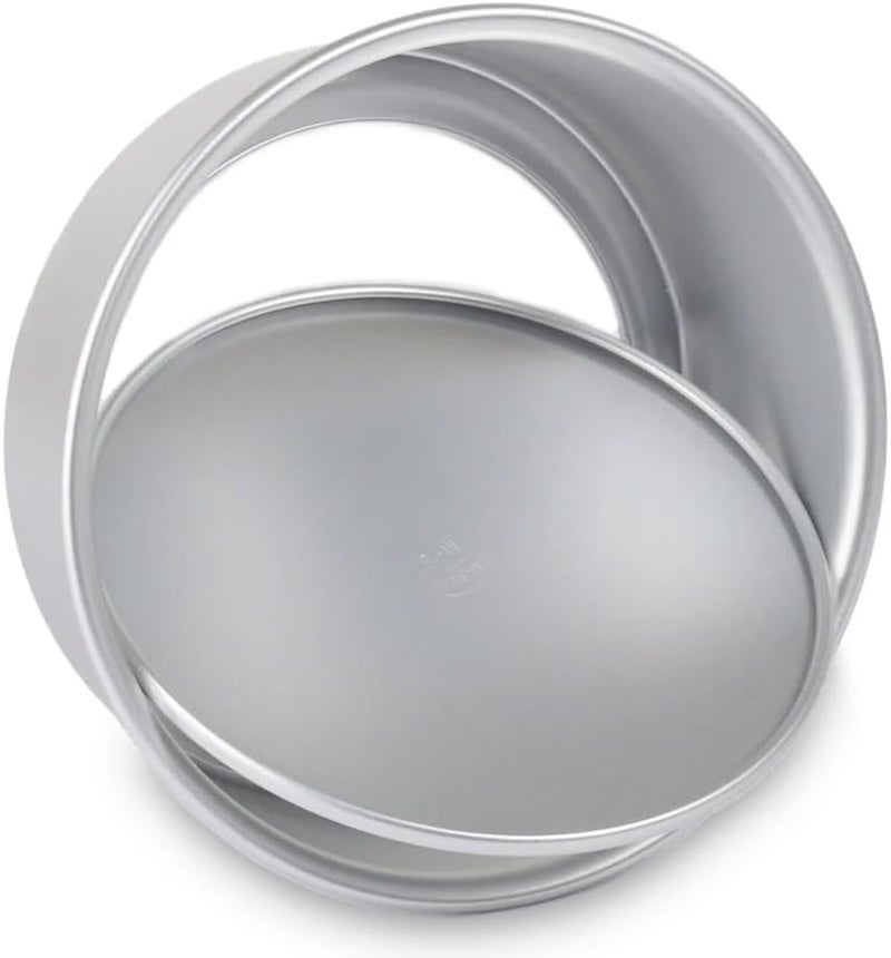 Mn AOX Aluminum Round Cake Pans with Removable Bottom | Professional & Leak-Proof Baking Pans Multi-Size | Cake & Dessert Molds (12 Inch) - Image 2