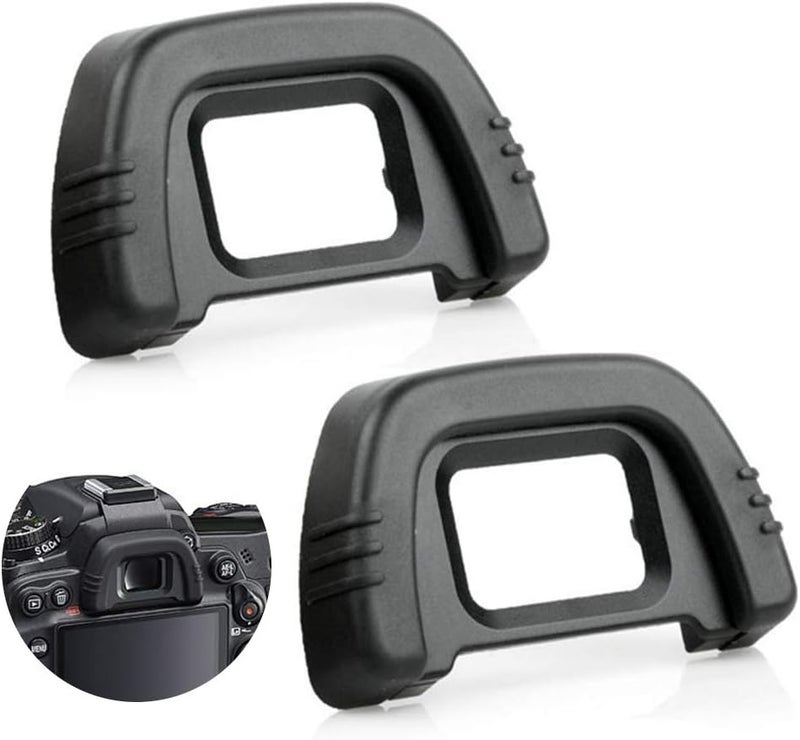Sedremm Eyecup, Camera DK-21 Eyecup Replacement Eyepiece for Nikon D7000 D750 D610 D600 D300 D200 D100 D90 D80 D70 D70s Cameras Viewfinder, 2 Pack - Image 1