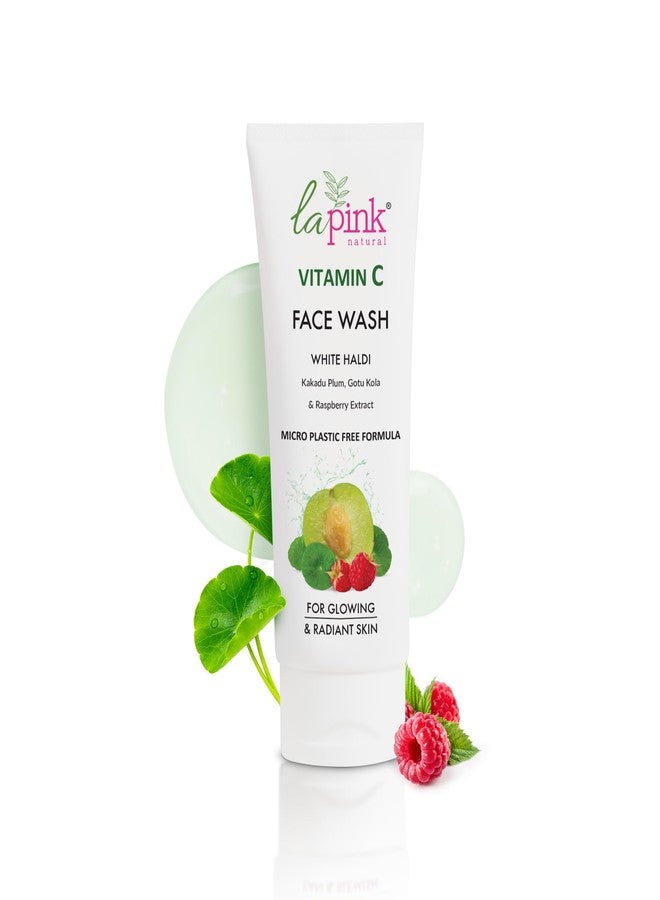 La Pink Vitamin C Face Wash | With White Haldi & Gotu Kola | Brightens & Evens Skin Tone | 100% Microplastic-Free | For Glowing Radiant Skin | 100ml - Image 1