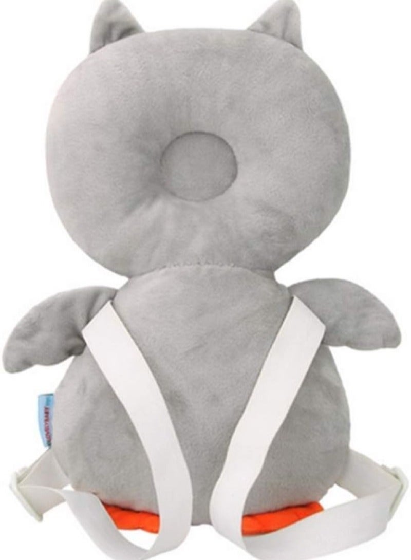 Baby Head Protector Toddler Anti-Fall Head Pad Cute Head Protection with Cartoon Owl Design Premium Anti-Back Fall Protection Headrest for Baby Infant Toddler - Image 3