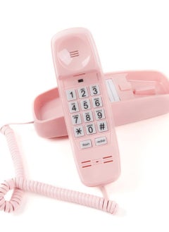 Generic Wall Phone Design Landline with Corded, Loud Volume, Flashing Light and Large Button, Desk Mounted Analog for House Home Office Company Hotel Call Center  - Image 1
