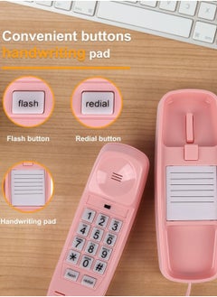 Generic Wall Phone Design Landline with Corded, Loud Volume, Flashing Light and Large Button, Desk Mounted Analog for House Home Office Company Hotel Call Center  - Image 4