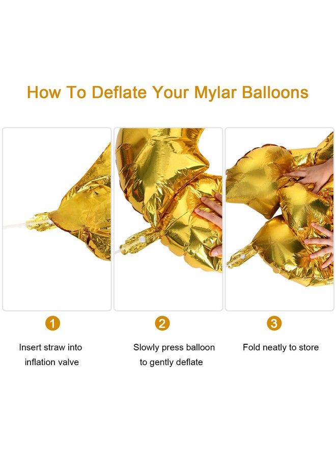 Sumind 48 Pieces 16 Inches Foil Chain Balloons Jumbo Gold Chain Balloons For 80S 90S Party Decor Chain Link Balloons For Hip Hop Retro Theme Birthdays Weddings Graduations Party Supplies - Image 5