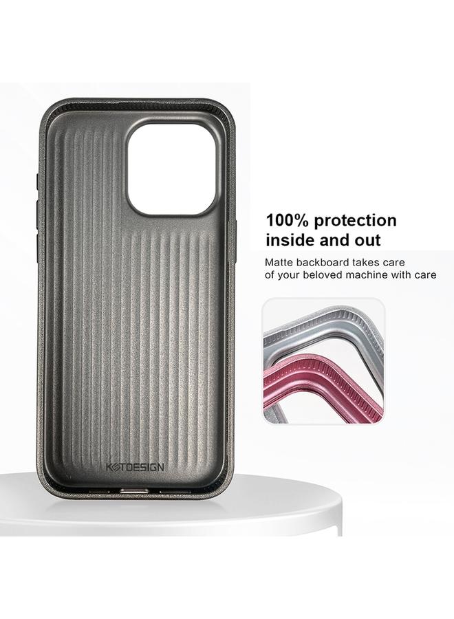 اس-توب جراب لهاتف iPhone 15 Pro من سلسلة Plaid Series 9D مطلي بالكهرباء - Image 2