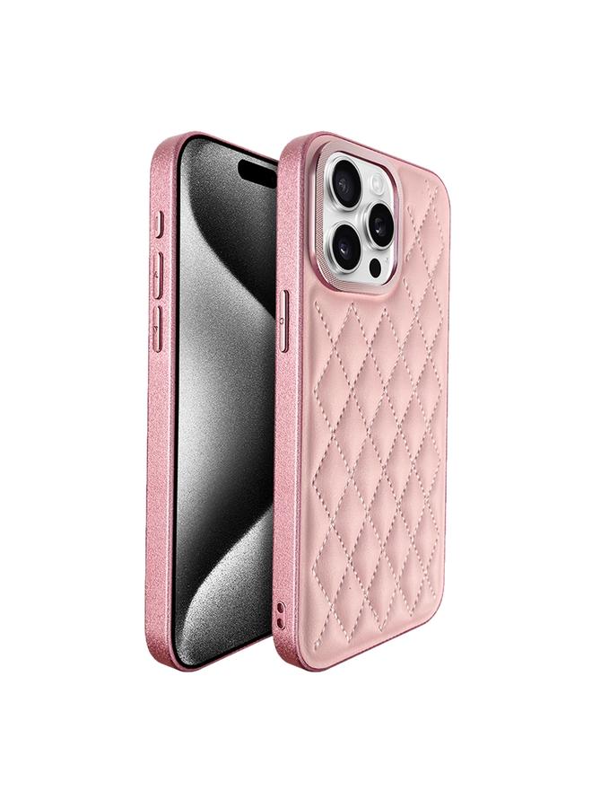 اس-توب جراب لهاتف iPhone 15 Pro من سلسلة Plaid Series 9D مطلي بالكهرباء - Image 1