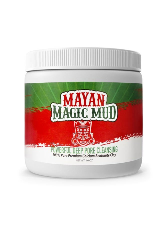MAYAN MAGIC MUD Powerful Deep Pore Cleansing Clay for Unisex 16 oz Cleanser - Image 1