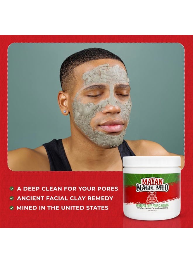 MAYAN MAGIC MUD Powerful Deep Pore Cleansing Clay for Unisex 16 oz Cleanser - Image 5
