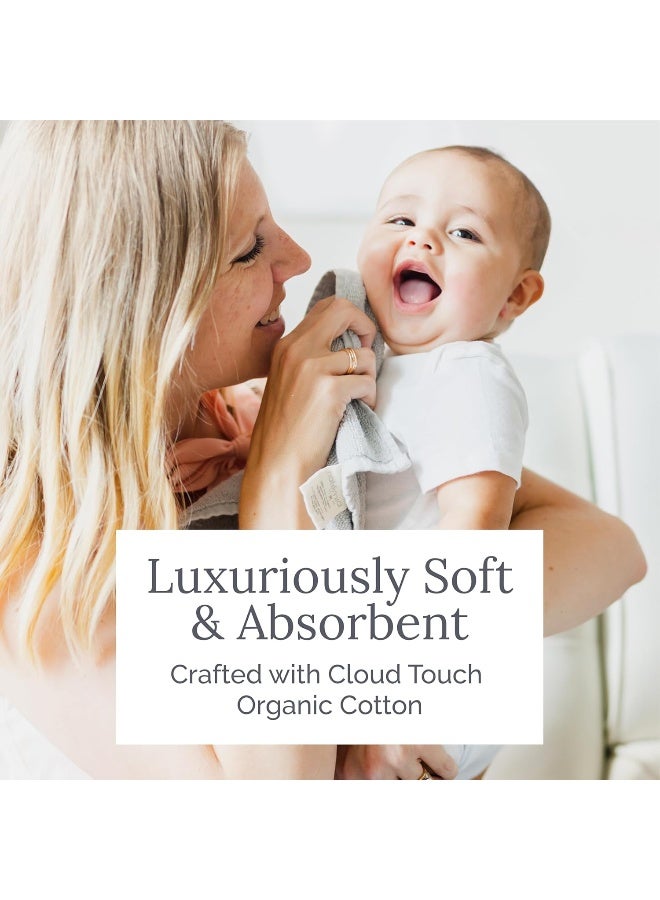 Natemia Organic Baby Washcloths (5 Pack, 10" x 10") - 100% Organic Cotton - CloudTouch Soft Towels for Sensitive Skin - Boys, Girls, Newborn Babies - Bathtime, Registry Must Have (Ochre) - Image 4