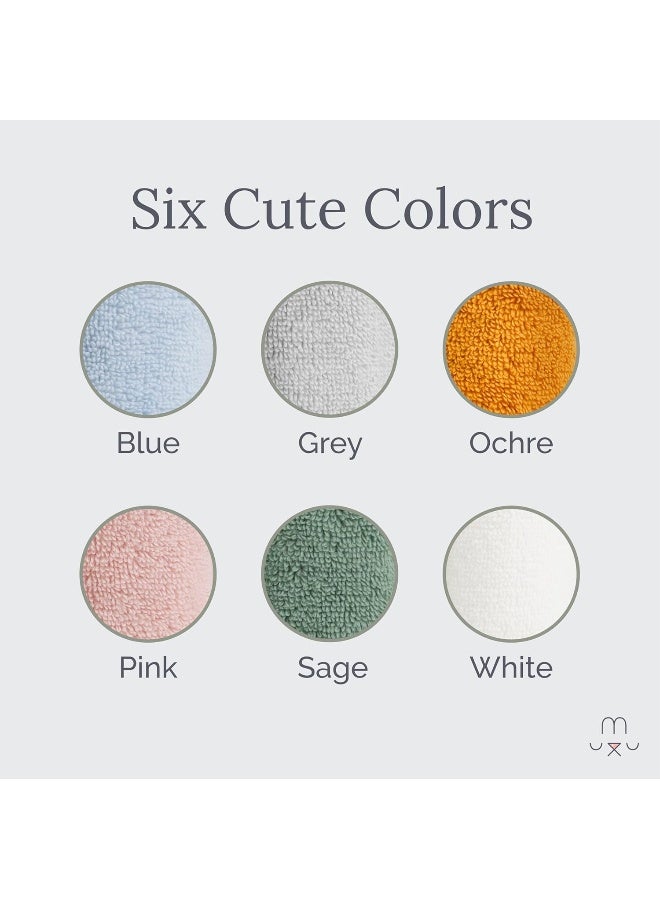 Natemia Organic Baby Washcloths (5 Pack, 10" x 10") - 100% Organic Cotton - CloudTouch Soft Towels for Sensitive Skin - Boys, Girls, Newborn Babies - Bathtime, Registry Must Have (Ochre) - Image 3