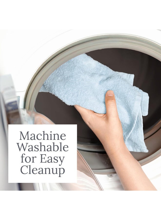 Natemia Organic Baby Washcloths (5 Pack, 10" x 10") - 100% Organic Cotton - CloudTouch Soft Towels for Sensitive Skin - Boys, Girls, Newborn Babies - Bathtime, Registry Must Have (Ochre) - Image 5