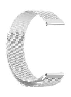 NIBEMINENT For Huawei Watch 3 And Pro 22mm Milanese Loop Replacement Strap Watchband Silver  - Image 2