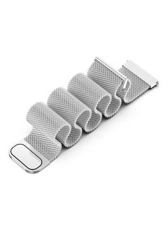 NIBEMINENT For Huawei Watch 3 And Pro 22mm Milanese Loop Replacement Strap Watchband Silver  - Image 3