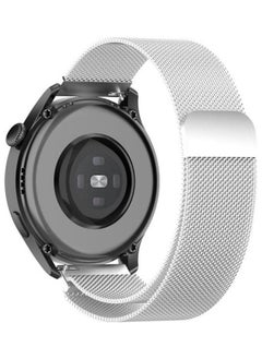 NIBEMINENT For Huawei Watch 3 And Pro 22mm Milanese Loop Replacement Strap Watchband Silver  - Image 5