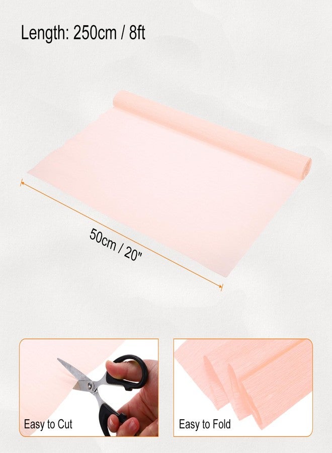 Rebower Crepe Paper Sheets, 20 Inch Wide x 8ft Long, Light Champagne, for DIY Crafts, Gift Wrapping, Party Decorations - Image 2