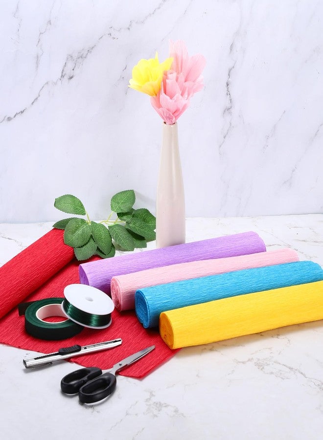 Rebower Crepe Paper Sheets, 20 Inch Wide x 8ft Long, Light Champagne, for DIY Crafts, Gift Wrapping, Party Decorations - Image 5