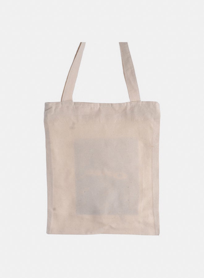 Akher el Ankoud Linen zippered tote bag with two cats print  - Image 2