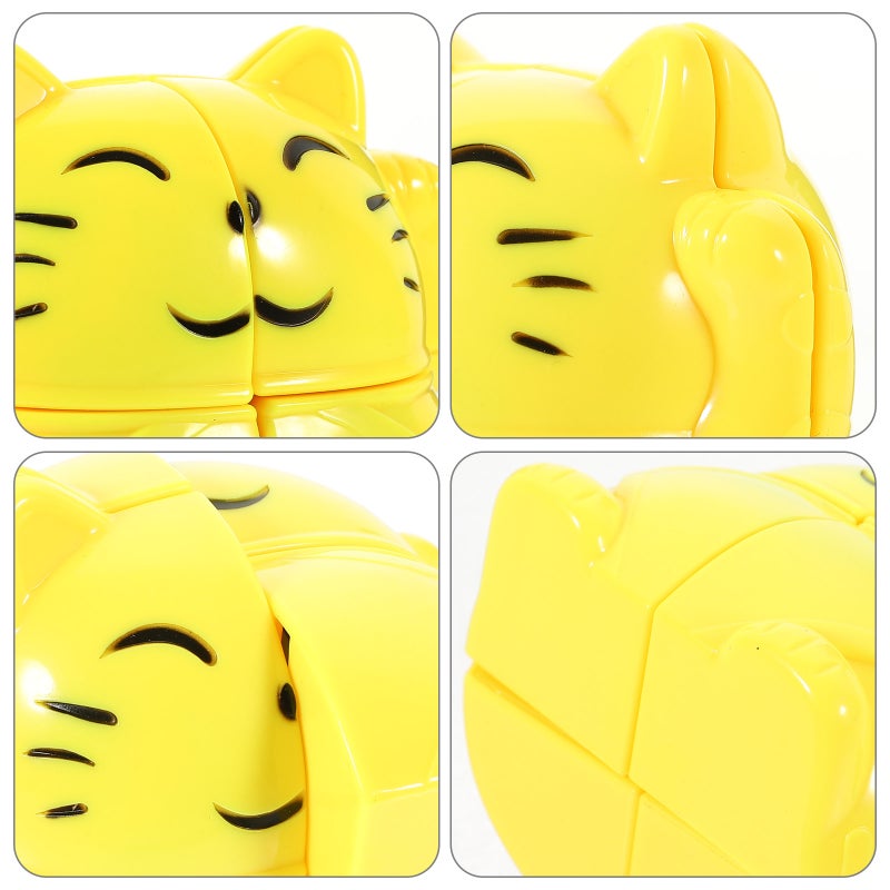 2pcs Cat Cube Toy Funny Animal Speed Cube Toy Kids Puzzle Toy Plaything - Image 3